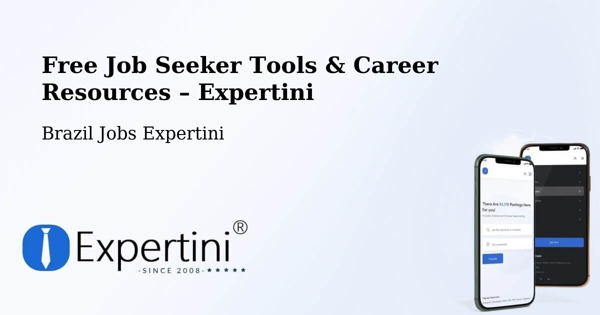 Free Job Seeker Tools & Career Resources – Guaratinguetá - Guaratinguetá, Brazil Jobs Expertini