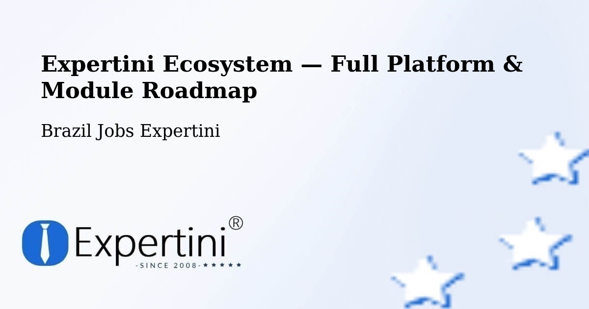 Expertini Ecosystem — Full Platform & Module Roadmap – Guaratinguetá